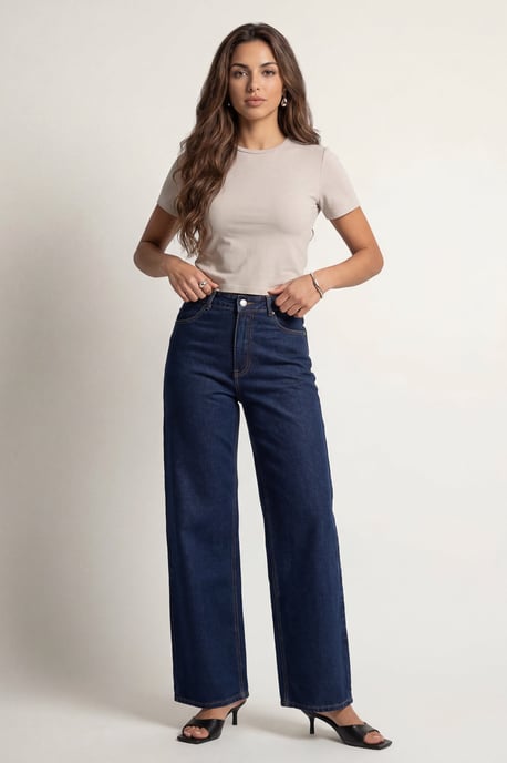 Straight Leg Jean Indigo - Image 1