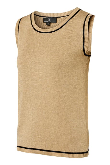 Athena Lurex Top Zand - Image 4
