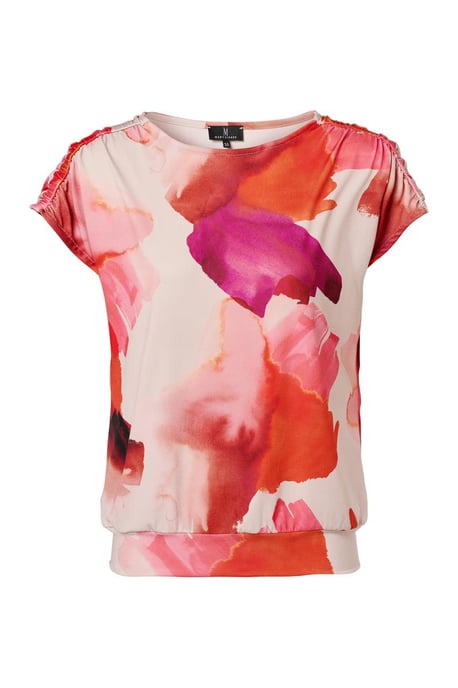Blandy Print Top Zand / Roze - Image 2