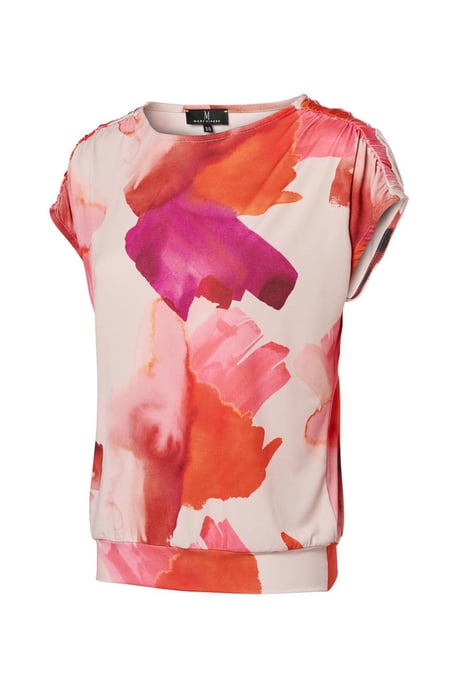 Blandy Print Top Zand / Roze - Image 3