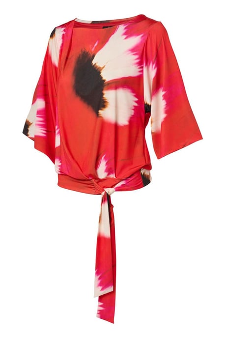 Miley Print Top Rood / Multi - Image 3