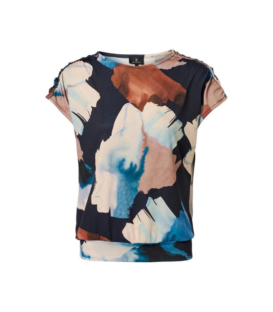 Blandy Print Top Navy / Multi - Image 5