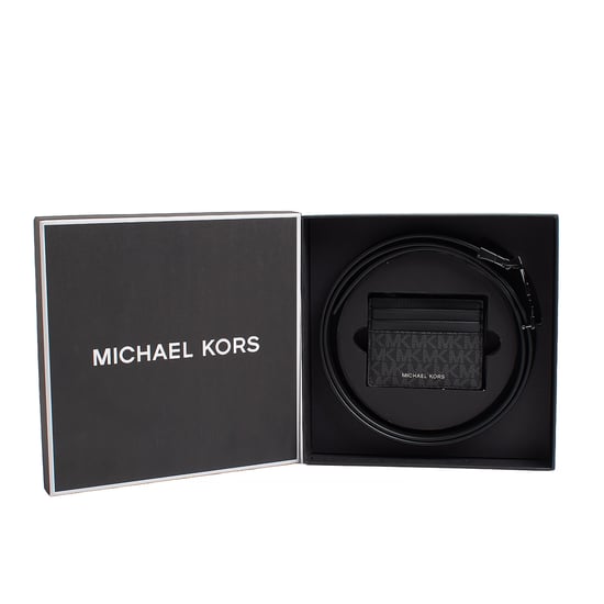 Men's Gift Set: Belt and Card Holder with Logo 36S4LGFY6B - Image 1
