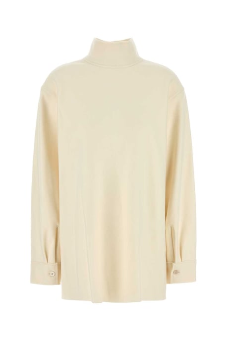 Crème Wolmengsel Blouse - Image 2