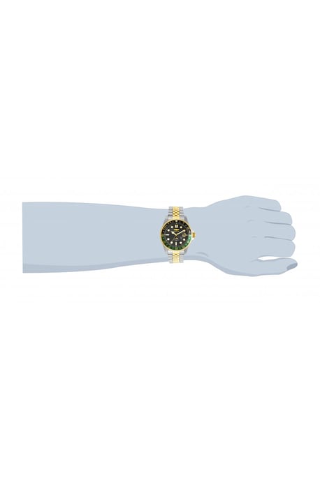 Invicta Pro Diver 30625 Heren Horloge - Quartz Uurwerk - Roestvrij Staal met zwarte Wijzerplaat - 43mm - Image 2