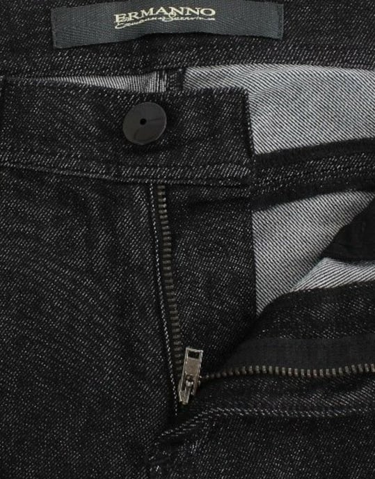 Ermanno Scervino Zwarte Slim Jeans Denim Broek Skinny Pijp Stretch - Image 5