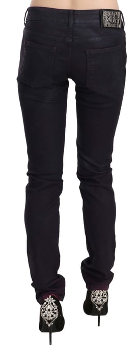 Just Cavalli Zwarte Katoenen Lage Taille Skinny Denim Broek - Image 2