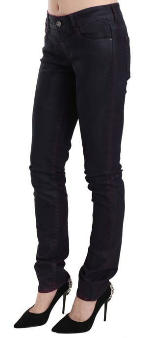 Just Cavalli Zwarte Katoenen Lage Taille Skinny Denim Broek - Image 4