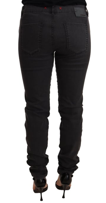 PINKO Zwarte Katoen Stretch Skinny Midden Taille Dames Denim Jeans - Image 3