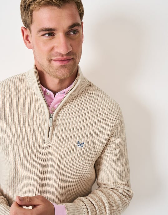 Quarter Zip Fisherman Jumper - Image 4