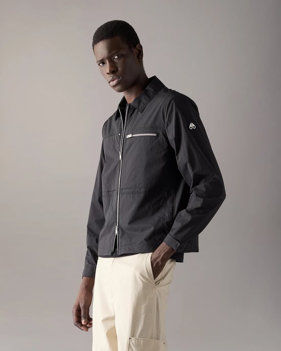 Topflight Overshirt in Black - Image 2