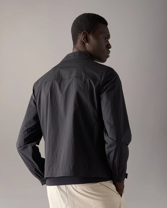 Topflight Overshirt in Black - Image 3