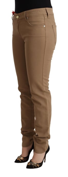 Jacob Cohen Bruine Katoenen Stretch Mid Waist Skinny Broek - Image 2