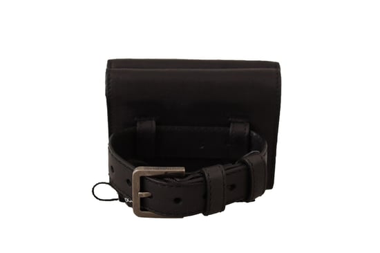 Dolce & Gabbana Black Leather Trifold Purse Belt Multi Kit dames portemonnee - Image 3