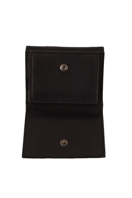 Dolce & Gabbana Black Leather Trifold Purse Belt Multi Kit dames portemonnee - Image 4