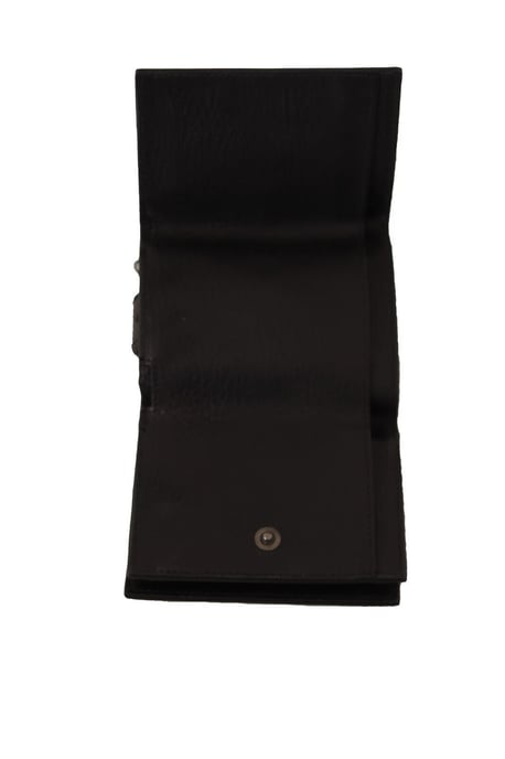 Dolce & Gabbana Black Leather Trifold Purse Belt Multi Kit dames portemonnee - Image 5