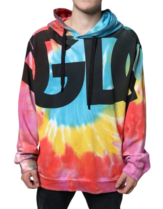 Dolce & Gabbana Multicolor Tie-Dye Hoodie Sweater - Image 1