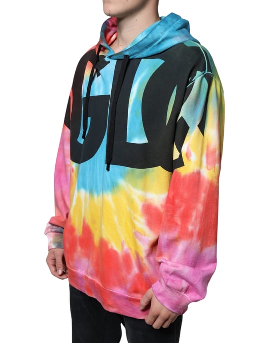 Dolce & Gabbana Multicolor Tie-Dye Hoodie Sweater - Image 3