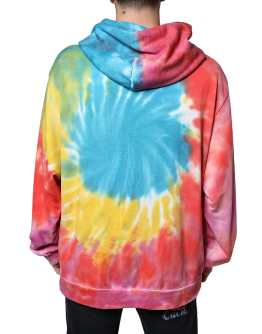 Dolce & Gabbana Multicolor Tie-Dye Hoodie Sweater - Image 4