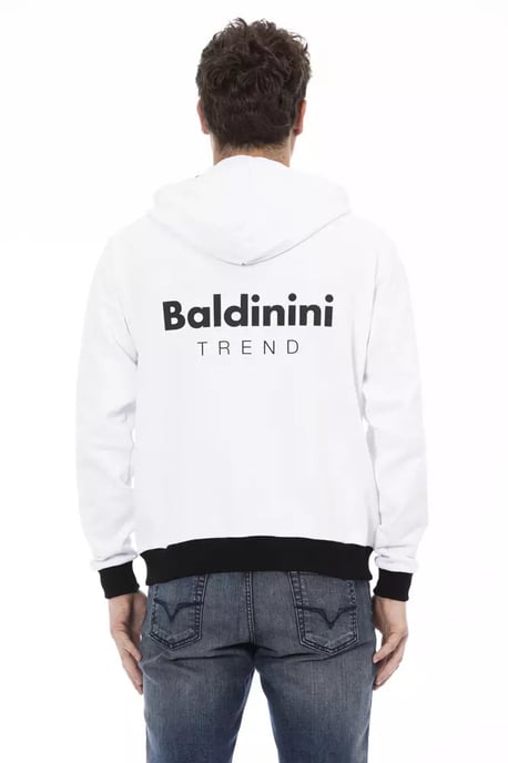Baldinini Trend White Cotton Men Sweater - Image 3