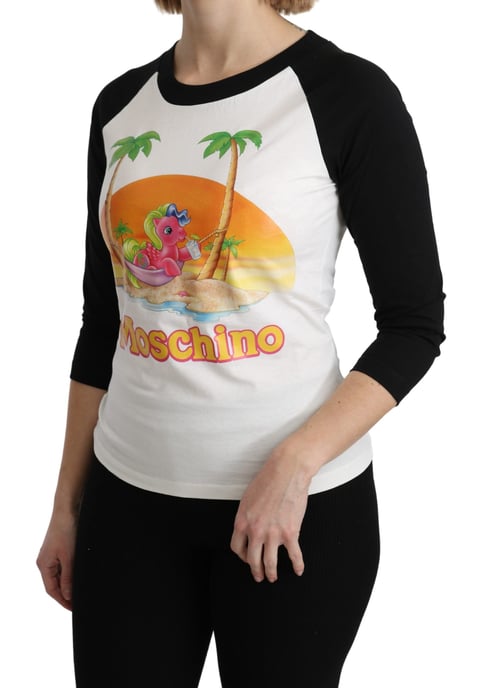 Moschino Vit Bomull T-shirt My Little Pony Top Tshirt - Image 3
