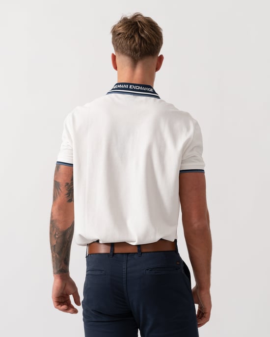 Polo Shirt in White - Image 3