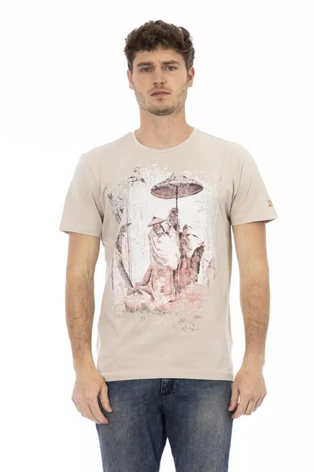 Trussardi Action Beige Katoenen Heren T-shirt - Image 1