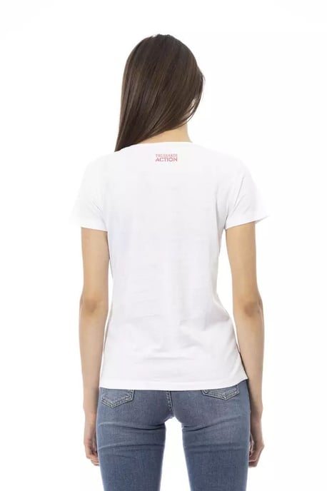Trussardi Action Witte Katoenen T-Shirt voor Dames - Image 5