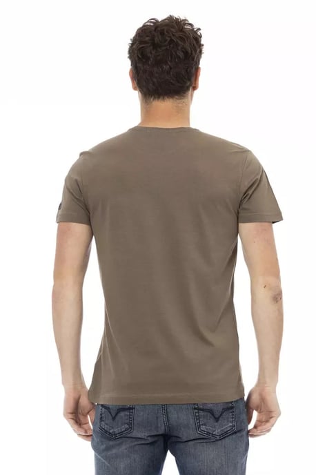 Trussardi Action Brown Cotton Men T-Shirt - Image 3