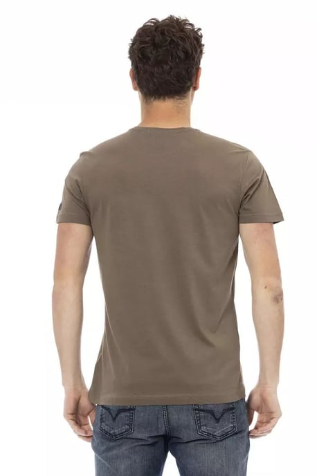 Trussardi Action Brown Cotton Men T-Shirt - Image 5