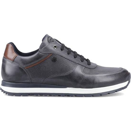 Base London Lancaster Mens Casual Trainers Navy - Image 1