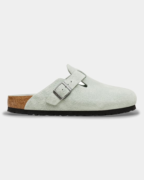 Boston Tonal Footbed Clogs in Light Grey - Image 2