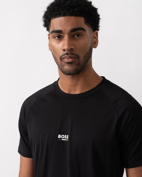 Slim Fit T-Shirt in Black - Image 3