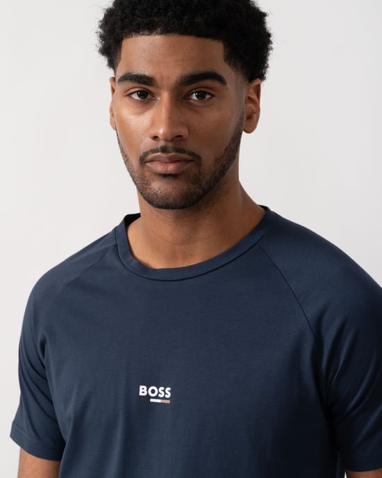 Beach T-Shirt Slim Fit T-Shirt in Dark Blue - Image 4