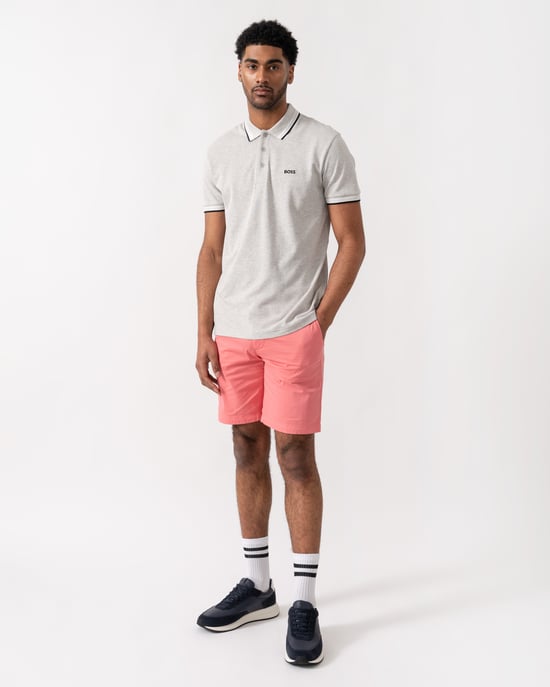 Paddy with Contrast Logo Polo Shirt in Light Grey - Image 4