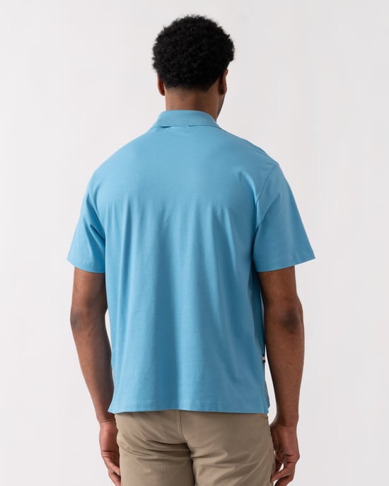 Polo Shirt in Light Blue - Image 2
