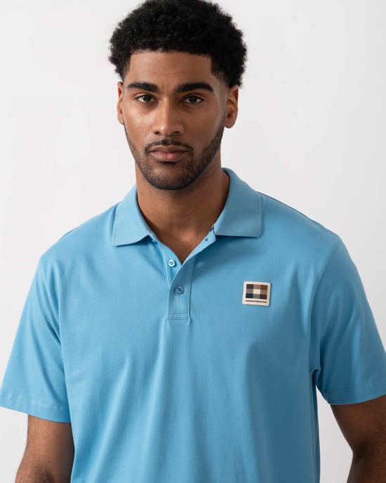 Polo Shirt in Light Blue - Image 4