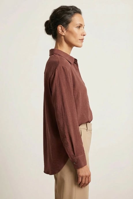 Oversize Longline Pocket Front Shirt - Image 3