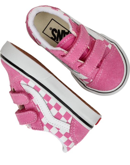 Vans Old Skool V Color Theory Checkerboard Sneakers Meisjes - Image 4