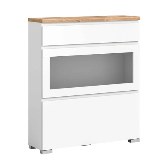 Furnilux Shoelove schoenenkast vitrine wit nb nox eiken nb - Image 1