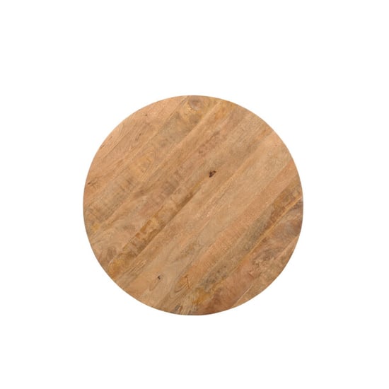 Livingfurn eetkamertafel jesper round 140cm mangohout / gecoat staal - Image 4
