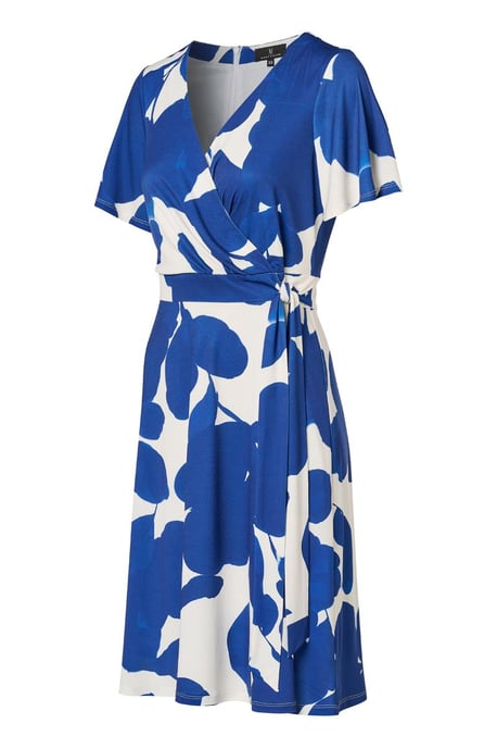 Regina Print Jurk Navy / Off White - Image 3