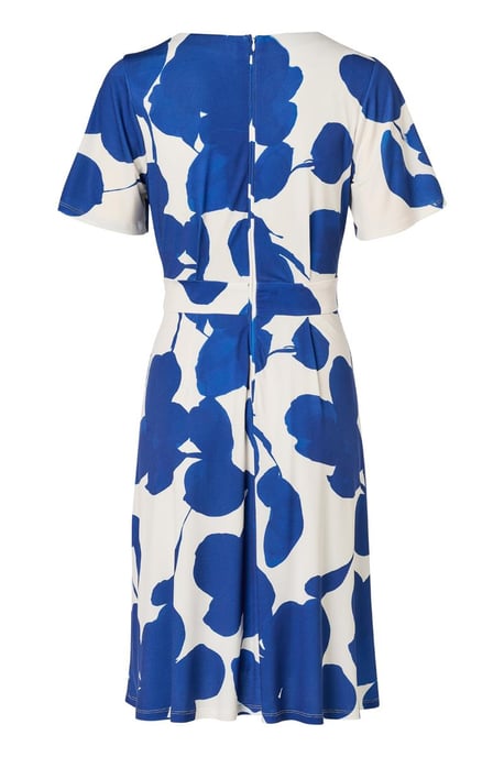 Regina Print Jurk Navy / Off White - Image 4