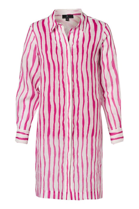 Georgie Streep Tuniek Offwhite / Roze - Image 3