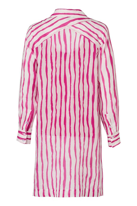 Georgie Streep Tuniek Offwhite / Roze - Image 5