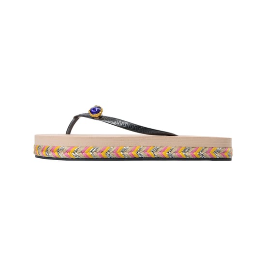Raffia Switch Flip Flop zand - Image 2