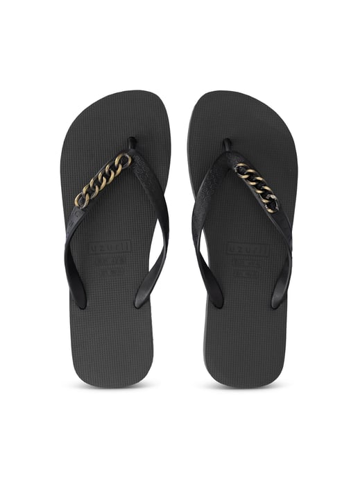 Guldfärgad liten flip-flop svart - Image 1