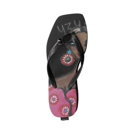 Strandtryck Claudia Mellanhäl Svarta Flip-Flop svarta - Image 1