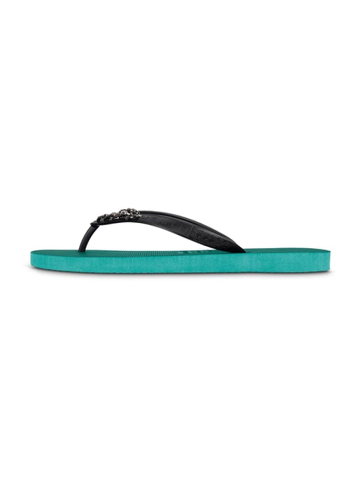 Zilverkleurige kleine teenslipper bosgroen - Image 2