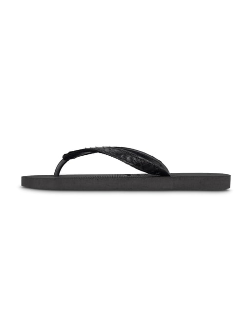 Python zwarte teenslipper zwart - Image 2